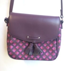 Vera Bradley Purse Plum Crossbody with Tassels